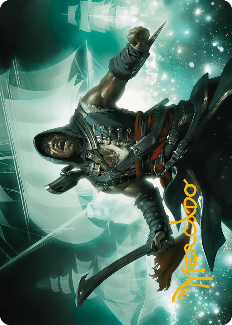 Adewale, Breaker of Chains Art Card (Gold-Stamped Signature) (ASACR-014) - Assassin's Creed Art Series (Borderless) - Image 3