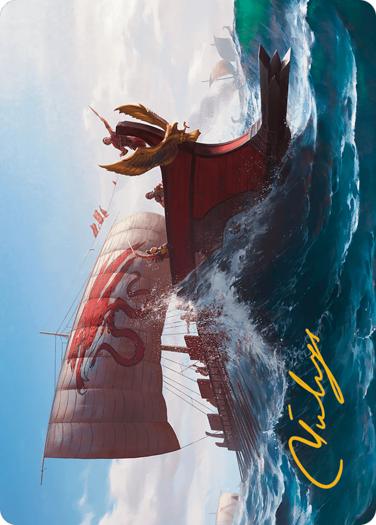 Adrestia Art Card (Gold-Stamped Signature) (ASACR-008) - Assassin's Creed Art Series (Borderless) - Image 3