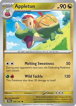 Appletun 140/191 - Uncommon - Reverse Holofoil