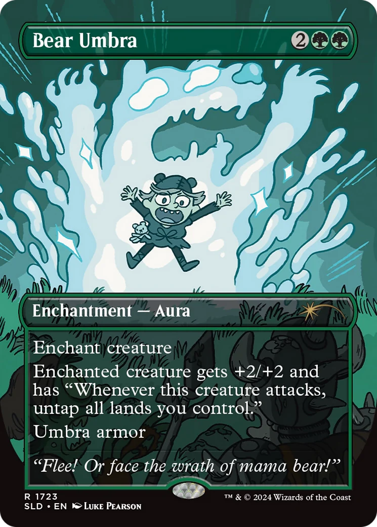 Bear Umbra (SLD-1723) - Secret Lair Drop (Borderless) Foil