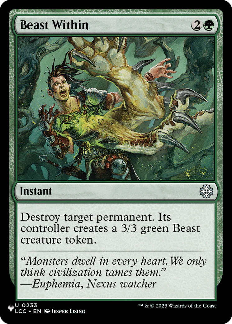 Beast Within (LCC) (LIST-233) - The List Reprints