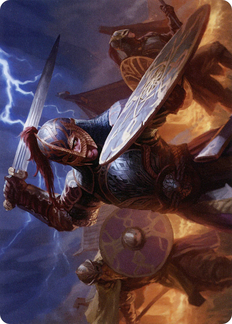 Beskir Shieldmate Art Card (ASKHM-001) - Art Series: Kaldheim (Borderless) - Image 3