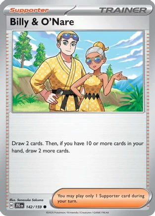 Billy & O'Nare 142/159 - Common - Reverse Holofoil