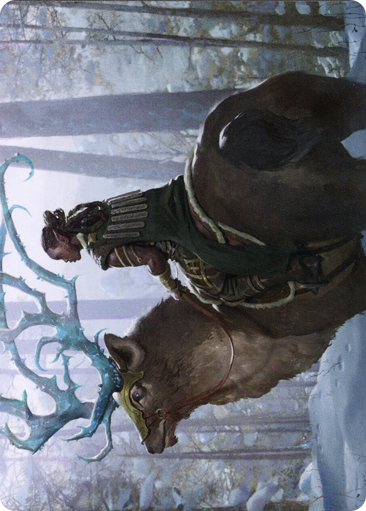 Boreal Outrider Art Card (ASKHM-042) - Art Series: Kaldheim (Borderless) - Image 3