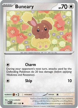 Buneary 107 - Common - Reverse Holofoil