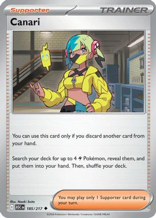 Canari (185/217) - ME Ascended Heroes Reverse Holofoil