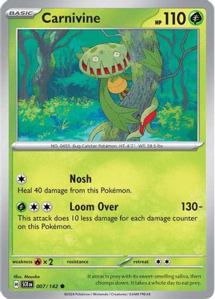 Carnivine 007/142 - Common - Reverse Holofoil