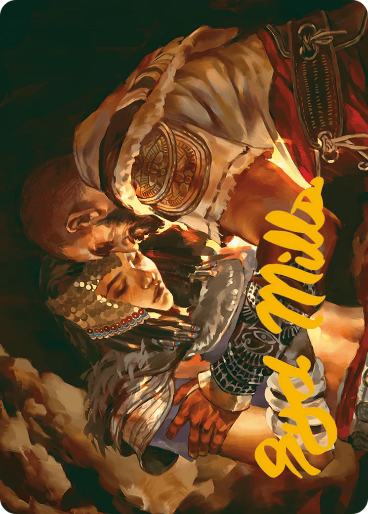 Cathartic Reunion Art Card (Gold-Stamped Signature) (ASACR-011) - Assassin's Creed Art Series (Borderless) - Image 3