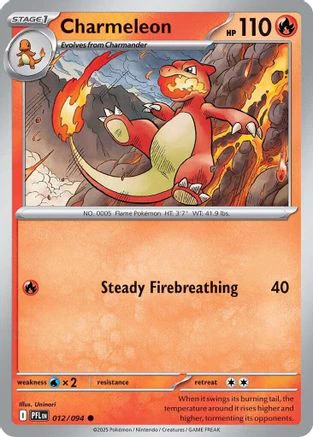 Charmeleon 012 - Common - Reverse Holofoil