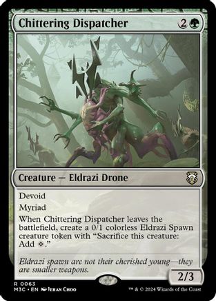 Chittering Dispatcher (Ripple Foil) (M3C-063) - Commander: Modern Horizons 3 Foil