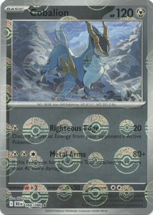 Cobalion (Poke Ball Pattern) 066/086 - Rare - Holofoil