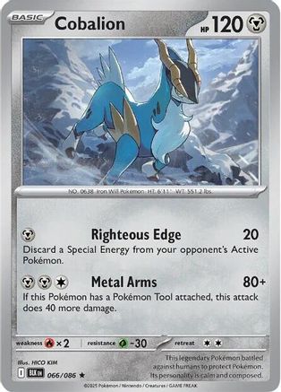 Cobalion 066/086 - Rare - Reverse Holofoil