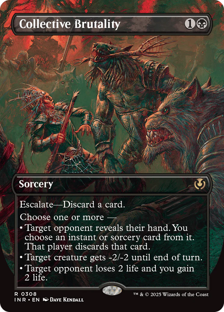 Collective Brutality (INR-308) - Innistrad Remastered (Borderless) Foil