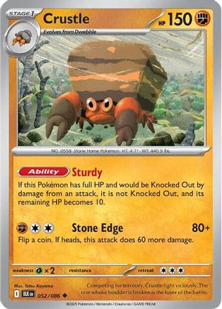 Crustle 052/086 - Uncommon - Reverse Holofoil