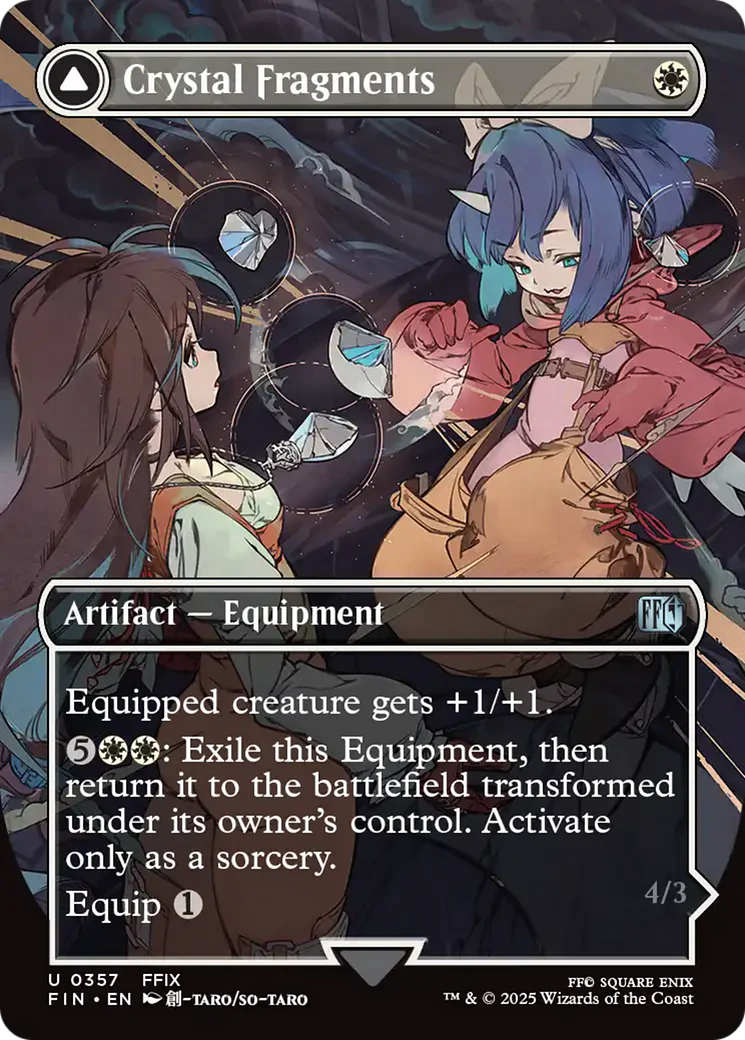 Crystal Fragments (Borderless) (FIN-357) - FINAL FANTASY Foil