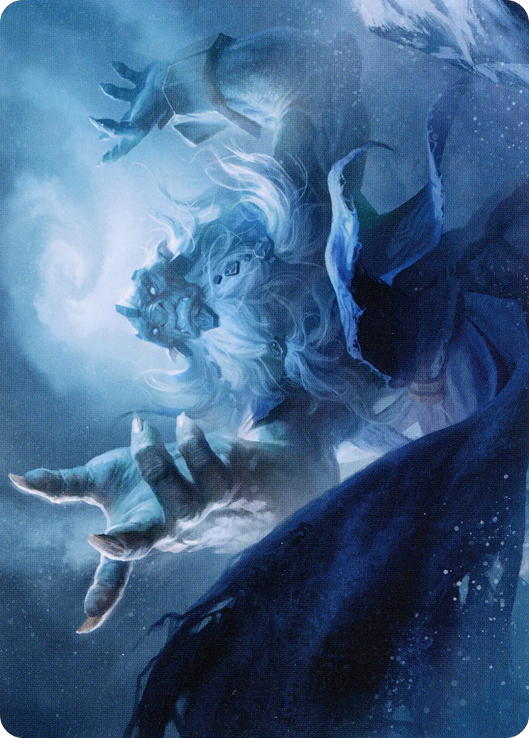 Cyclone Summoner Art Card (ASKHM-013) - Art Series: Kaldheim (Borderless) - Image 3