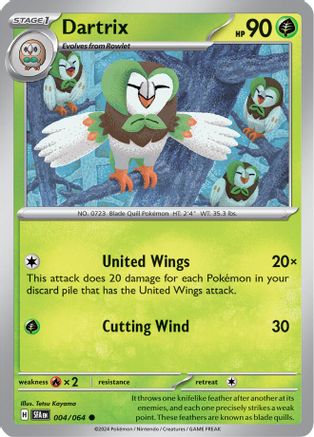 Dartrix 004/064 - Common - Reverse Holofoil
