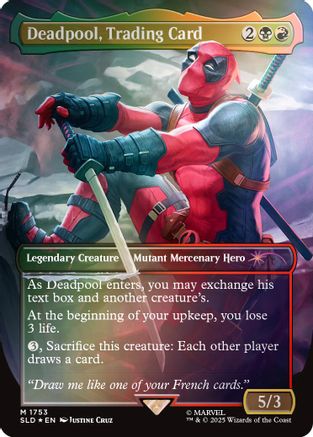 Deadpool, Trading Card (Rainbow Foil) (SLD-1753) - Secret Lair Drop Series