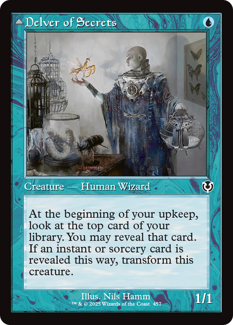 Delver of Secrets // Insectile Aberration (INR-457) - Innistrad Remastered Foil - Image 6