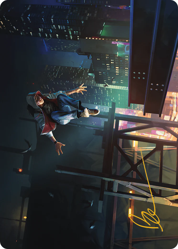 Desmond Miles Art Card (Gold-Stamped Signature) (ASACR-002) - Assassin's Creed Art Series (Borderless) - Image 3