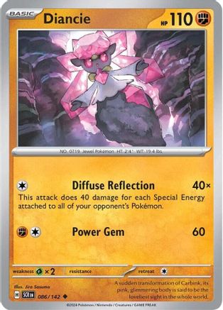 Diancie 086/142 - Uncommon - Reverse Holofoil