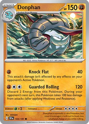 Donphan 103/191 - Common - Reverse Holofoil