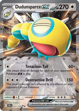Dudunsparce ex 121/159 - Double Rare - Holofoil