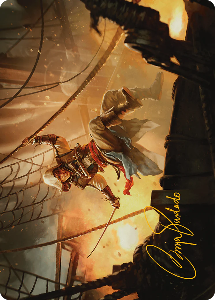 Edward Kenway Art Card (Gold-Stamped Signature) (ASACR-005) - Assassin's Creed Art Series (Borderless) - Image 3