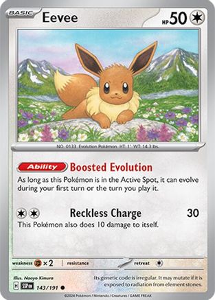 Eevee 143/191 - Common - Reverse Holofoil