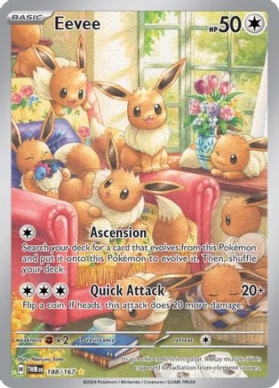 Eevee 188/167 - Illustration Rare - Holofoil