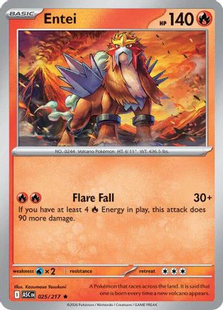 Entei (025) - ME Ascended Heroes Reverse Holofoil