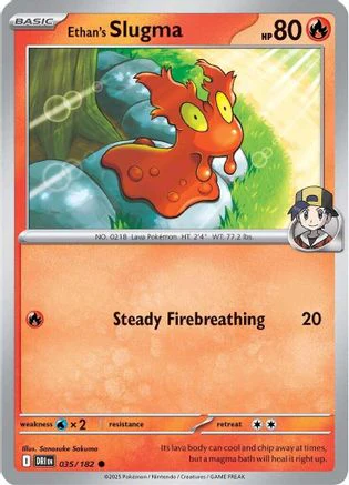 Ethan's Slugma 035 - Common - Reverse Holofoil