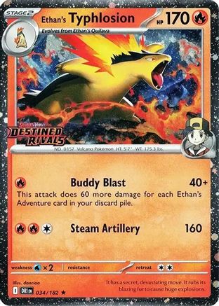 Ethan's Typhlosion (Prerelease) 034 - Rare - Holofoil