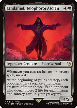 Fandaniel, Telophoroi Ascian (Surge Foil) (FIC-046) - Commander: FINAL FANTASY Foil