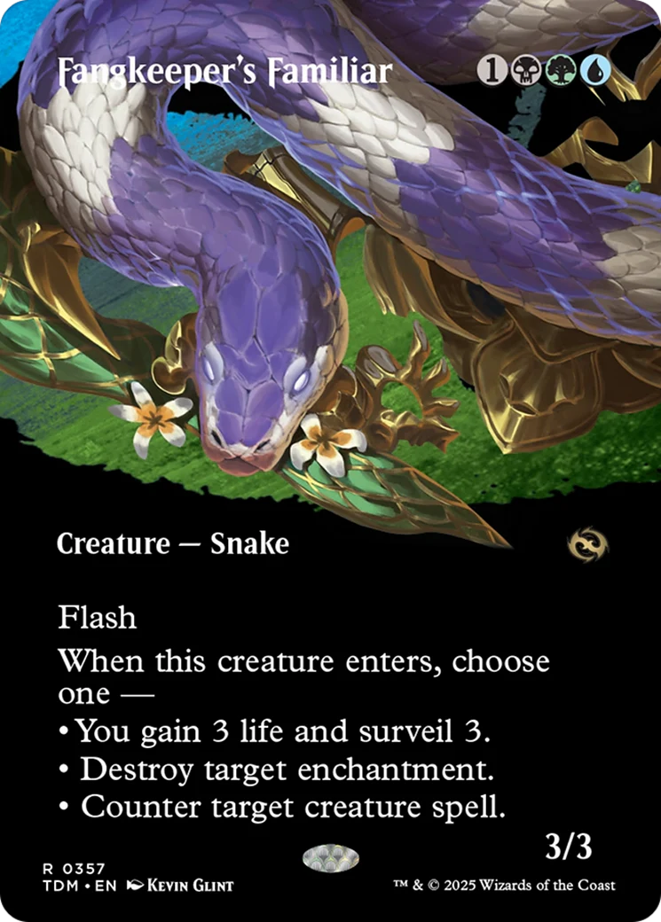 Fangkeeper's Familiar (Borderless) (TDM-357) - Tarkir: Dragonstorm Foil