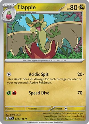 Flapple 139/191 - Uncommon - Reverse Holofoil