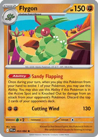 Flygon 053/094 - Rare - Reverse Holofoil