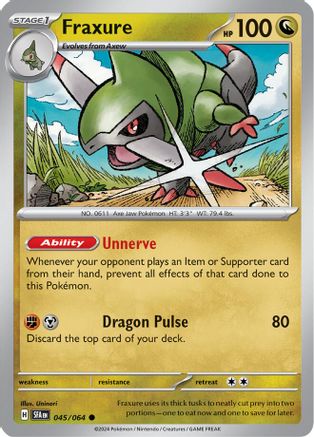 Fraxure 045/064 - Common - Reverse Holofoil