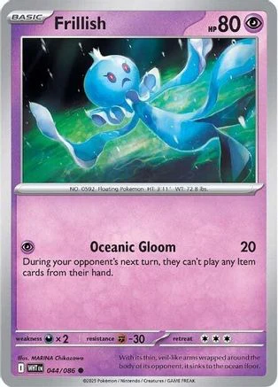 Frillish 044/086 - Common - Reverse Holofoil