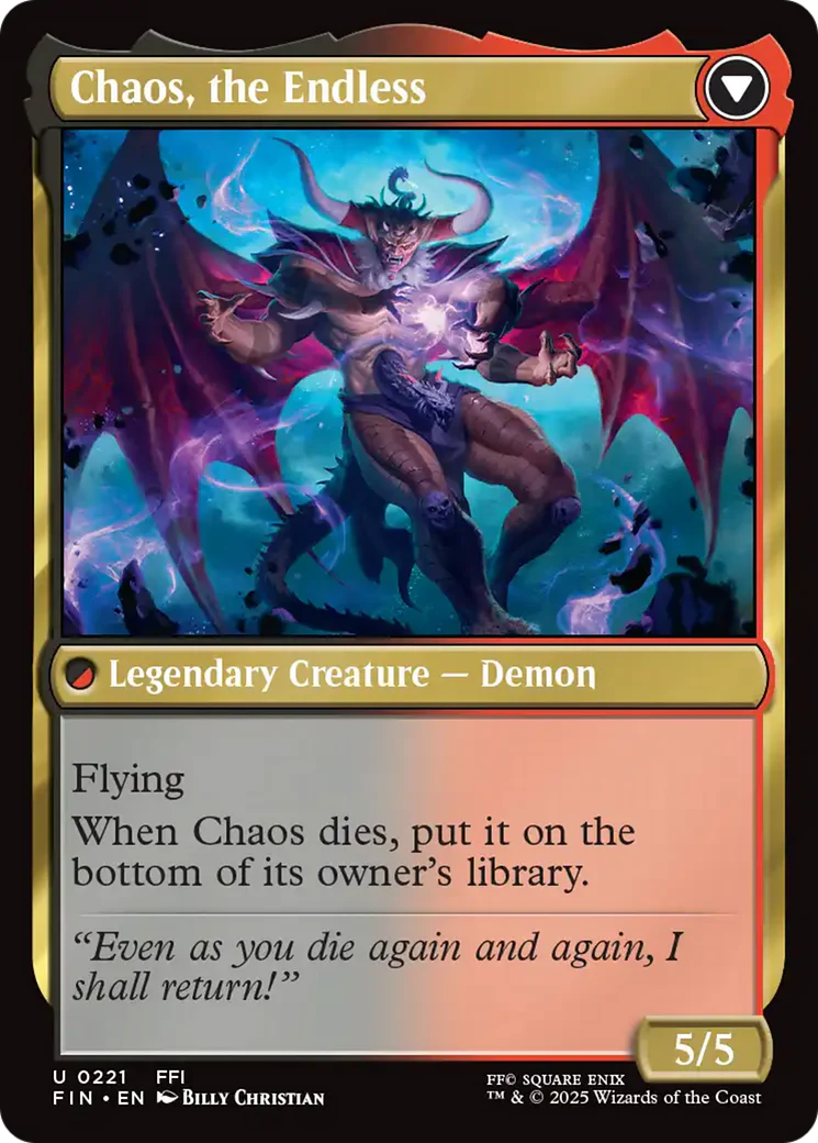 Garland, Knight of Cornelia // Chaos, the Endless (FIN-221) - FINAL FANTASY Foil - Image 2