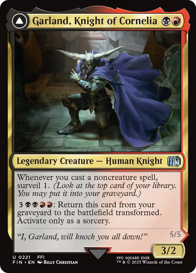 Garland, Knight of Cornelia // Chaos, the Endless (FIN-221) - FINAL FANTASY Foil - Image 5