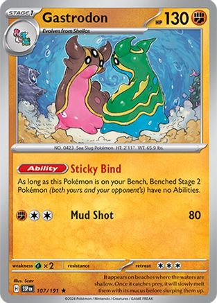 Gastrodon 107/191 - Rare - Holofoil