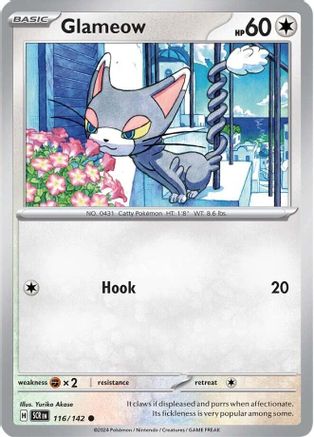 Glameow 116/142 - Common - Reverse Holofoil