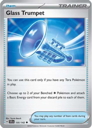 Glass Trumpet 135/142 - Uncommon - Reverse Holofoil