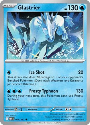 Glastrier (054) - ME Ascended Heroes Reverse Holofoil