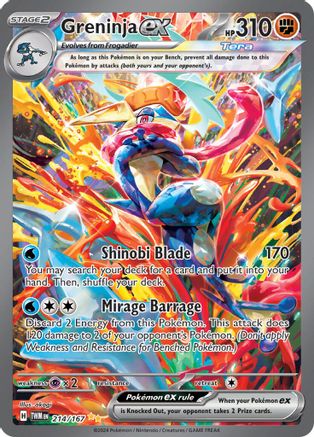 Greninja ex 214/167 - Special Illustration Rare - Holofoil