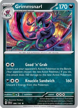 Grimmsnarl 096/142 - Rare - Reverse Holofoil