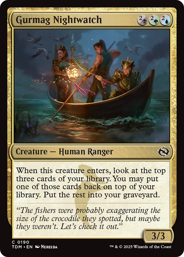 Gurmag Nightwatch (TDM-190) - Tarkir: Dragonstorm Foil