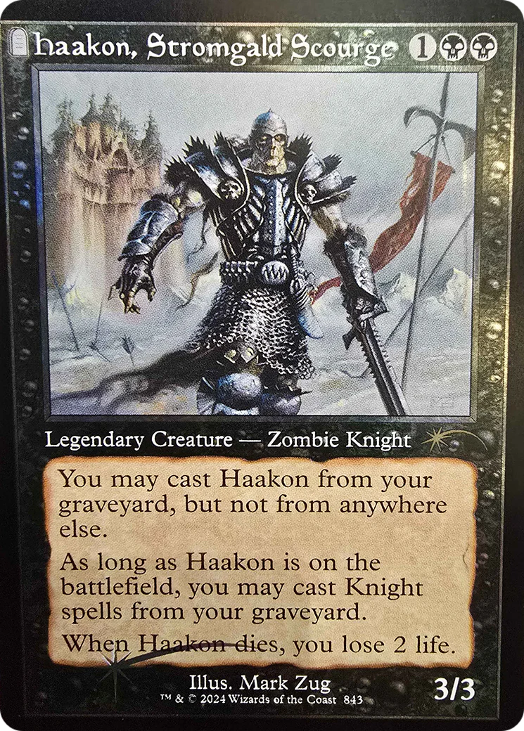 Haakon, Stromgald Scourge (Retro Frame) (SLD-843) - Secret Lair Drop Series Foil