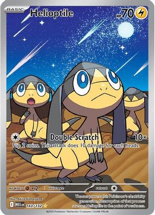 Helioptile 143/132 - Illustration Rare - Holofoil
